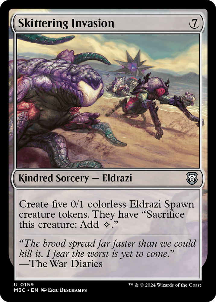 Skittering Invasion (Ripple Foil) [Modern Horizons 3 Commander] 