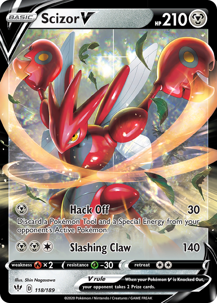 Scizor V (118/189) [Sword &amp; Shield: Darkness Ablaze] 