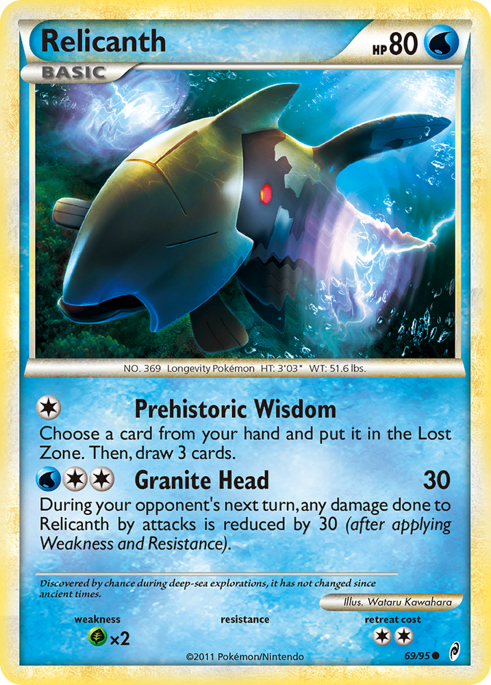 Relicanth (69/95) [HeartGold &amp; SoulSilver: Call of Legends] 