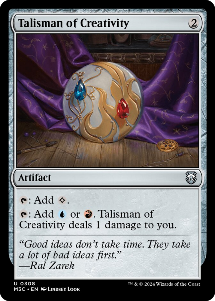 Talisman of Creativity (Ripple Foil) [Modern Horizons 3 Commander] 