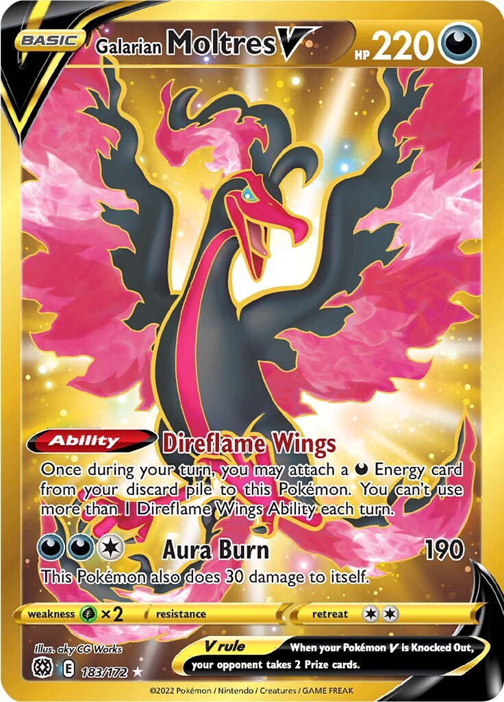 Galarian Moltres V (183/172) [Sword & Shield: Brilliant Stars] 