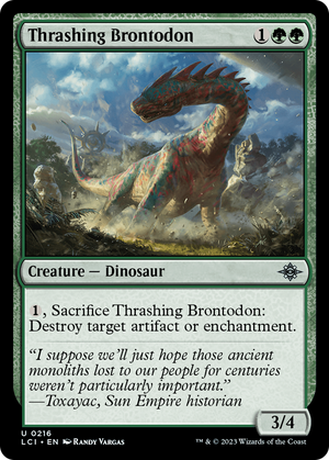Thrashing Brontodon [The Lost Caverns of Ixalan] 