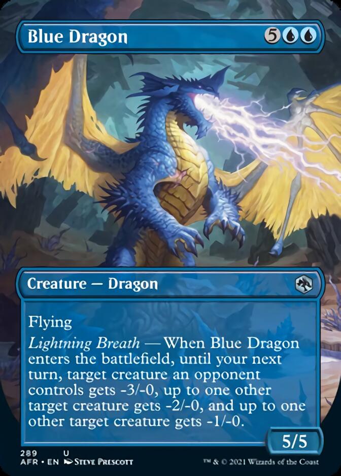 Blue Dragon (Borderless Alternate Art) [Dungeons & Dragons: Adventures in the Forgotten Realms] 