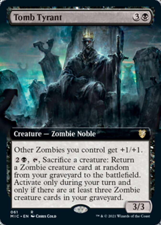 Tomb Tyrant (Extended Art) [Innistrad: Midnight Hunt Commander] 