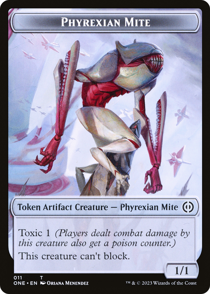 Phyrexian Mite // Phyrexian Insect Double-Sided Token [Phyrexia: All Will Be One Commander Tokens] 