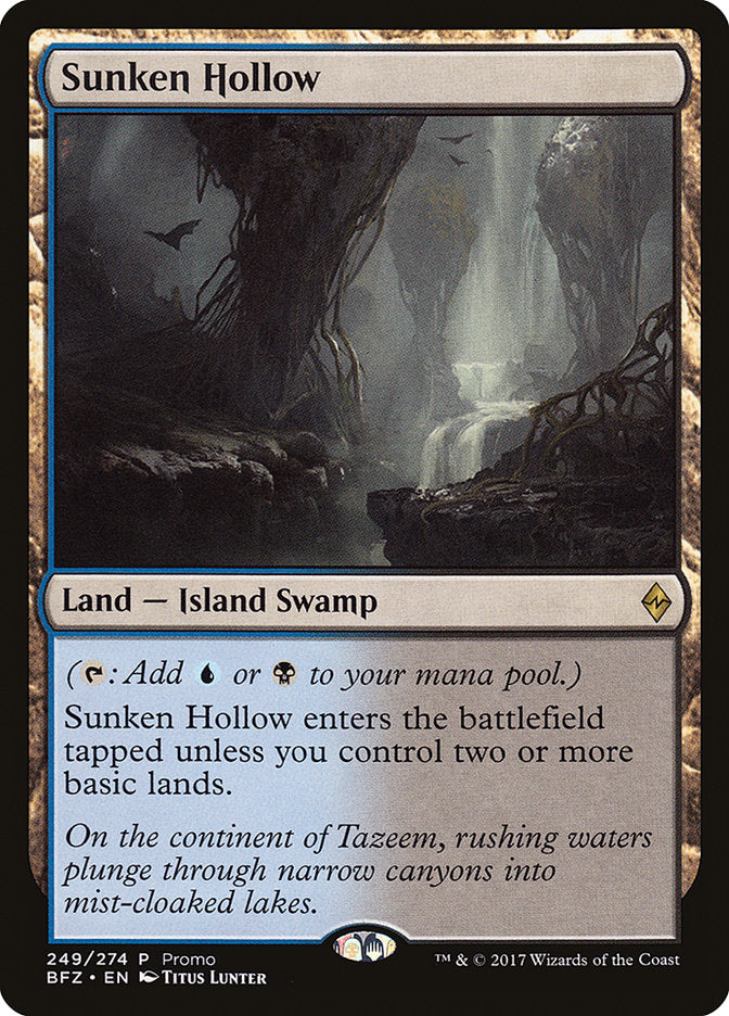 Sunken Hollow (Promo) [Battle for Zendikar Standard Series] 