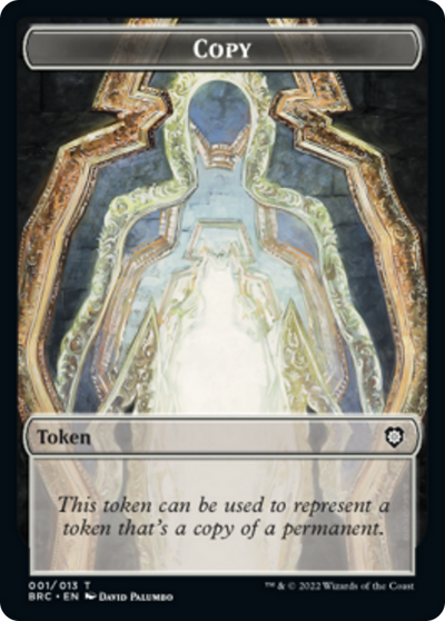 Copy // Powerstone Double-Sided Token [The Brothers' War Commander Tokens] 