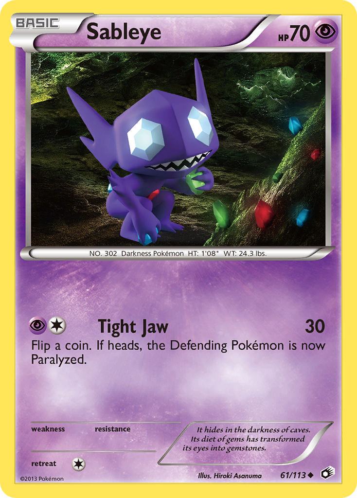 Sableye (61/113) [Black & White: Legendary Treasures] 