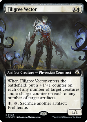 Filigree Vector (Extended Art) [March of the Machine Commander] 