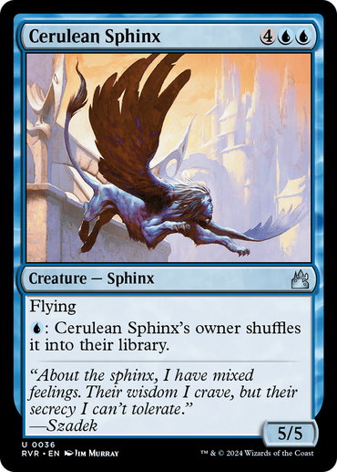 Cerulean Sphinx [Ravnica Remastered] 