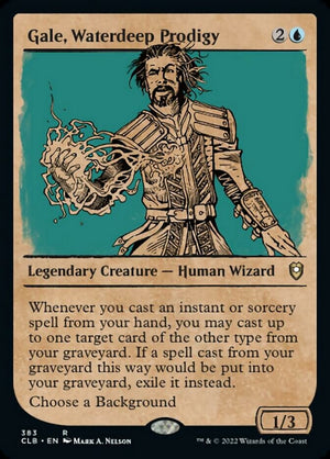 Gale, Waterdeep Prodigy (Showcase) [Commander Legends: Battle for Baldur's Gate] 
