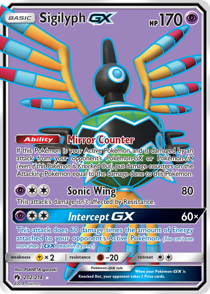 Sigilyph GX (202/214) [Sun & Moon: Lost Thunder] 