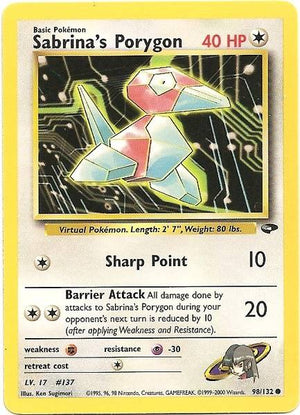 Sabrina's Porygon (98/132) [Gym Challenge Unlimited] 