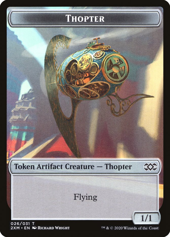 Beast // Thopter (026) Double-Sided Token [Double Masters Tokens] 