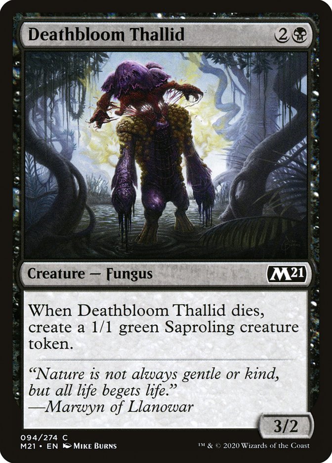 Deathbloom Thallid [Core Set 2021]