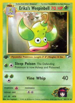 Erika's Weepinbell (49/132) [Gym Heroes 1st Edition] 