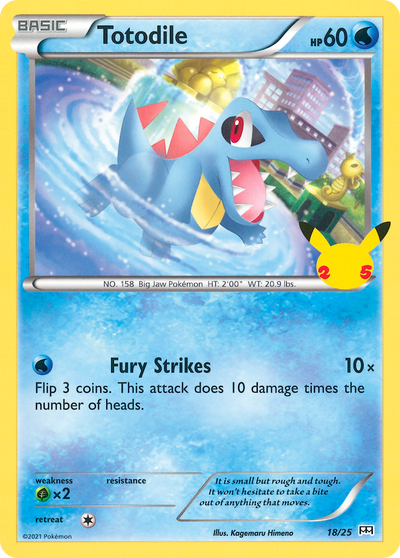 Totodile (18/25) [McDonald's 25th Anniversary] 