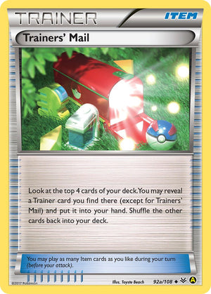Trainers' Mail (92a/108) [Alternate Art Promos] 