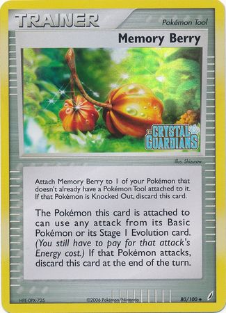 Memory Berry (80/100) (Stamped) [EX: Crystal Guardians] 