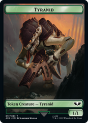Tyranid (17) // Tyranid Gargoyle Double-Sided Token [Warhammer 40,000 Tokens] 