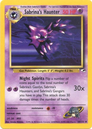 Sabrina's Haunter (58/132) [Gym Heroes Unlimited] 