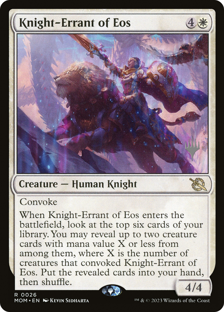 Knight-Errant of Eos (Promo Pack) [March of the Machine Promos] 