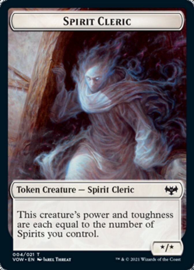 Spirit Cleric Token [Innistrad: Crimson Vow Tokens] 