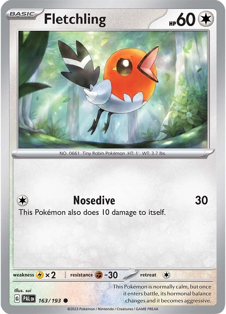 Fletchling (163/193) [Scarlet & Violet: Paldea Evolved] 