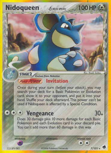 Nidoqueen (7/101) (Delta Species) [EX: Dragon Frontiers] 