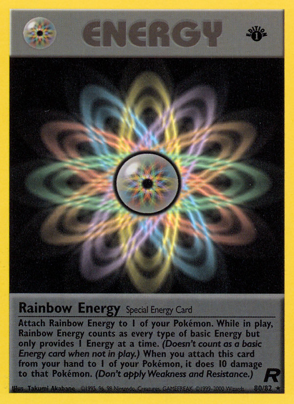 Rainbow Energy (80/82) [Team Rocket 1st Edition] 