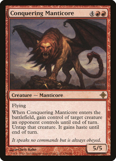 Conquering Manticore [Rise of the Eldrazi] 