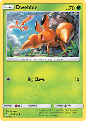 Dwebble (10/236) [Sun &amp; Moon: Unified Minds] 