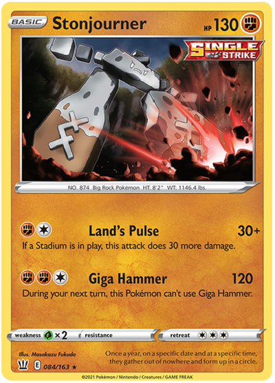 Stonjourner (084/163) [Sword &amp; Shield: Battle Styles] 