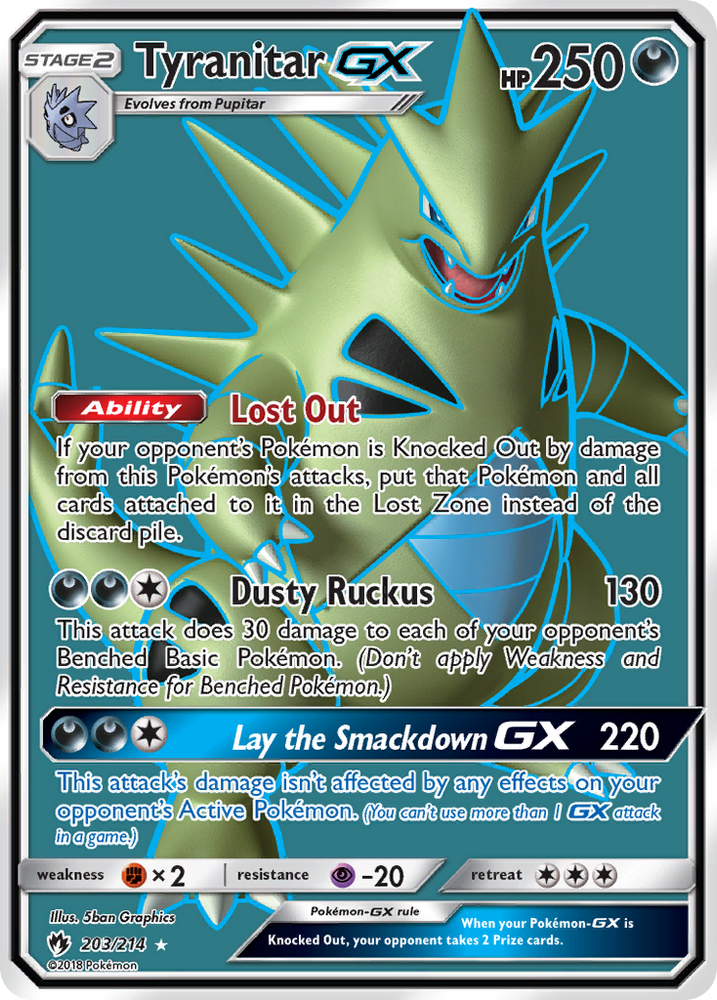 Tyranitar GX (203/214) [Sun &amp; Moon: Lost Thunder] 