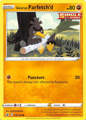Galarian Farfetch'd (078/198) [Sword &amp; Shield: Chilling Reign] 