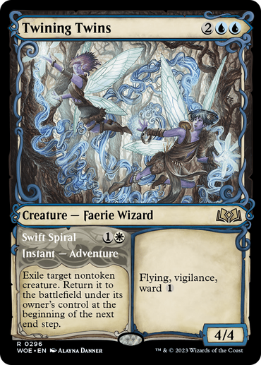 Twining Twins // Swift Spiral (Showcase) [Wilds of Eldraine] 