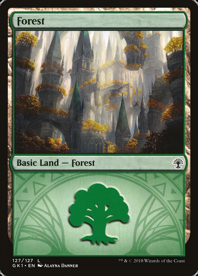 Forest (127) [Guilds of Ravnica Guild Kit] 