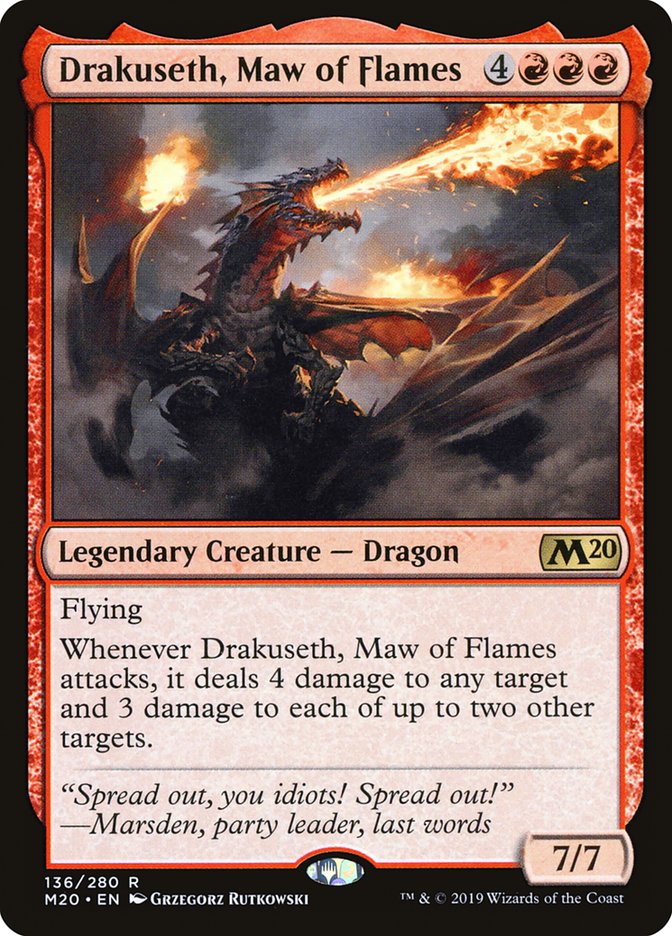 Drakuseth, Maw of Flames [Core Set 2020] 