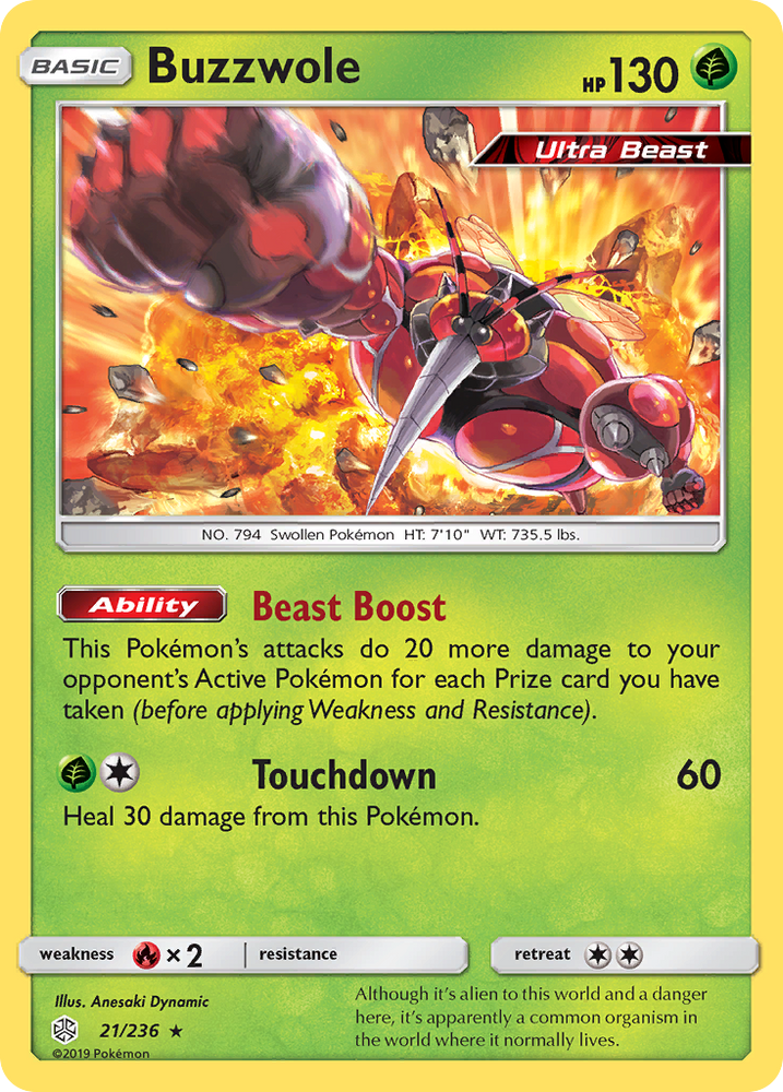 Buzzwole (21/236) [Sun &amp; Moon: Cosmic Eclipse] 