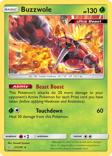 Buzzwole (21/236) [Sun & Moon: Cosmic Eclipse]