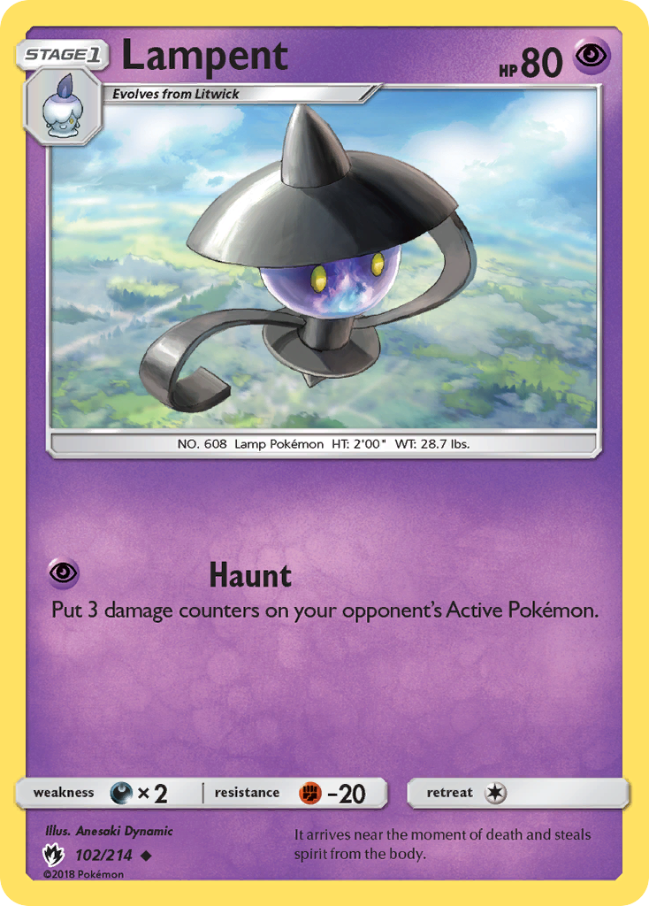 Lampent (102/214) [Sun & Moon: Lost Thunder] 