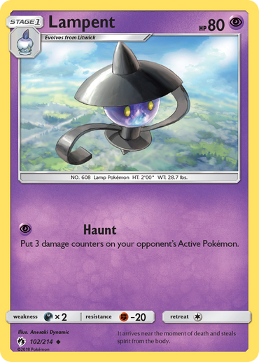 Lampent (102/214) [Sun &amp; Moon: Lost Thunder] 