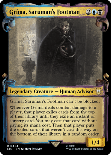 Grima, Saruman's Footman [The Lord of the Rings: Tales of Middle-Earth Commander Showcase Scrolls] 