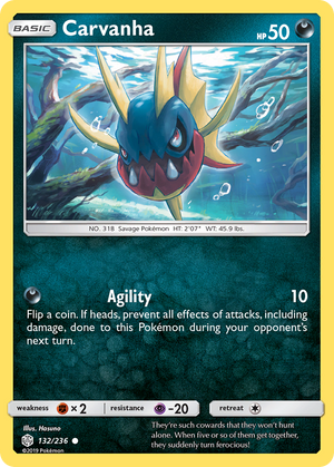 Carvanha (132/236) [Sun &amp; Moon: Cosmic Eclipse] 