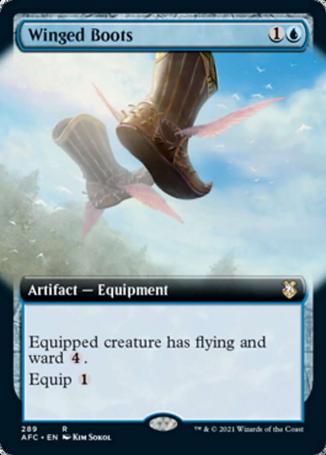 Winged Boots (Extended Art) [Dungeons & Dragons: Adventures in the Forgotten Realms Commander] 