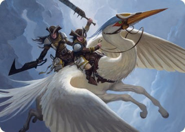 Gryffwing Cavalry Art Card [Innistrad: Crimson Vow Art Series] 