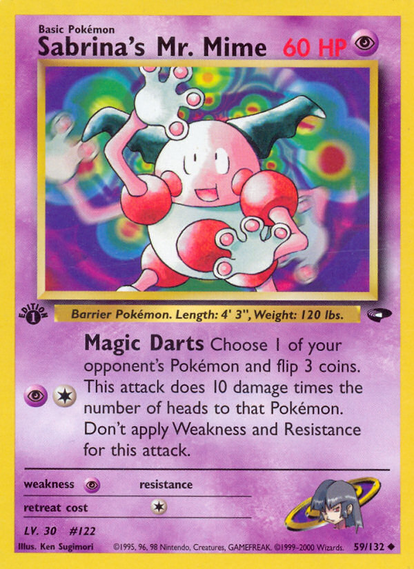 Sabrina's Mr. Mime (59/132) [Gym Challenge 1st Edition] 
