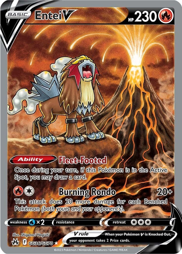 Entei V (GG36/GG70) [Sword &amp; Shield: Crown Zenith] 