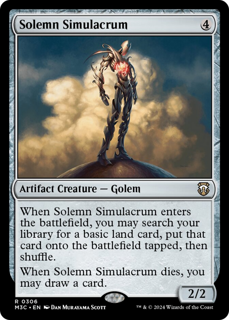 Solemn Simulacrum (Ripple Foil) [Modern Horizons 3 Commander] 