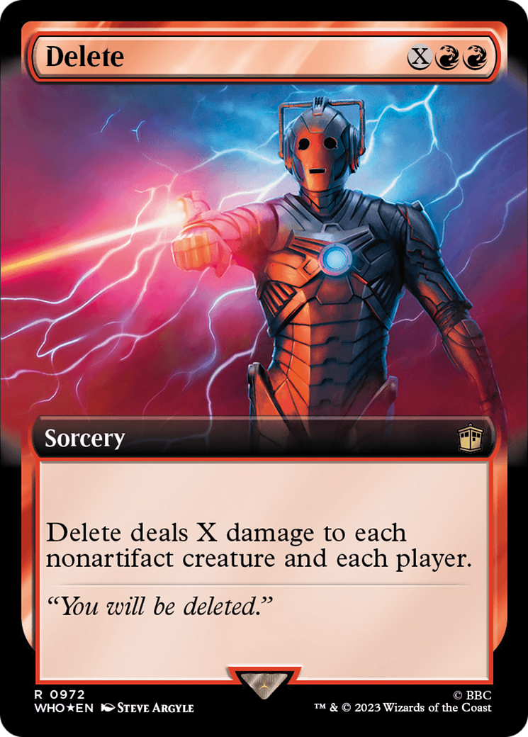 Delete (Extended Art) (Surge Foil) [Doctor Who]